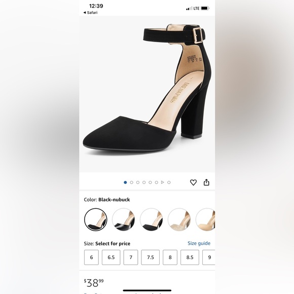 🏷️ NWT Dream Pairs Annee Chunky Heel Dress Pump - Picture 8 of 8
